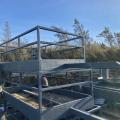Sheep Feeder Trailer On 10.0 Flotation Wheels and Tyres