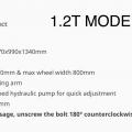 Tractor wheel changing dolly Wheel changer 1.2T & 1.5T Models