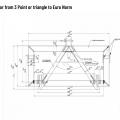 Euro 8 / 3 point Linkage adapter A Frame