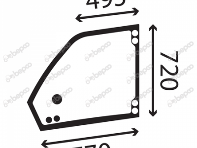 Merlo Telehandler Window Replacement Glass