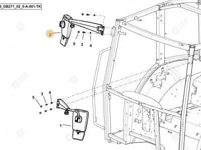 0.027.8314.4/10 HURLIMAN REARVIEW MIRROR RH
