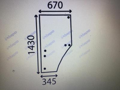 John Deere 6320 Full door glass