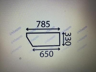 JCB 526s Bottom door glass