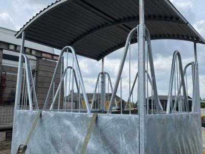 Galvanised Horse Feeder With Roof