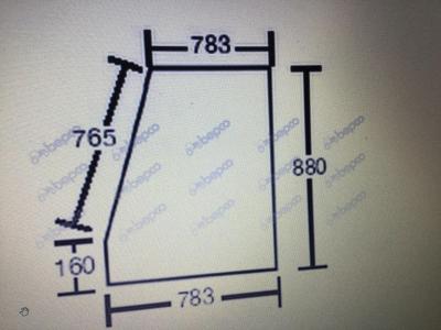 JCB 526s Top Door Glasd