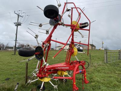 Pottinger 6 Rotor Tedder