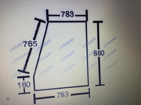 JCB 526s Top Door Glasd