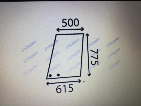 Massey Ferguson 390 Top door glass